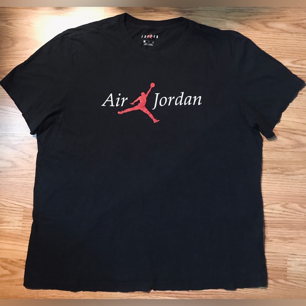 Nike Air Jordan Black Jumpman T-Shirt XL All Cotton Crew Retro Y2K